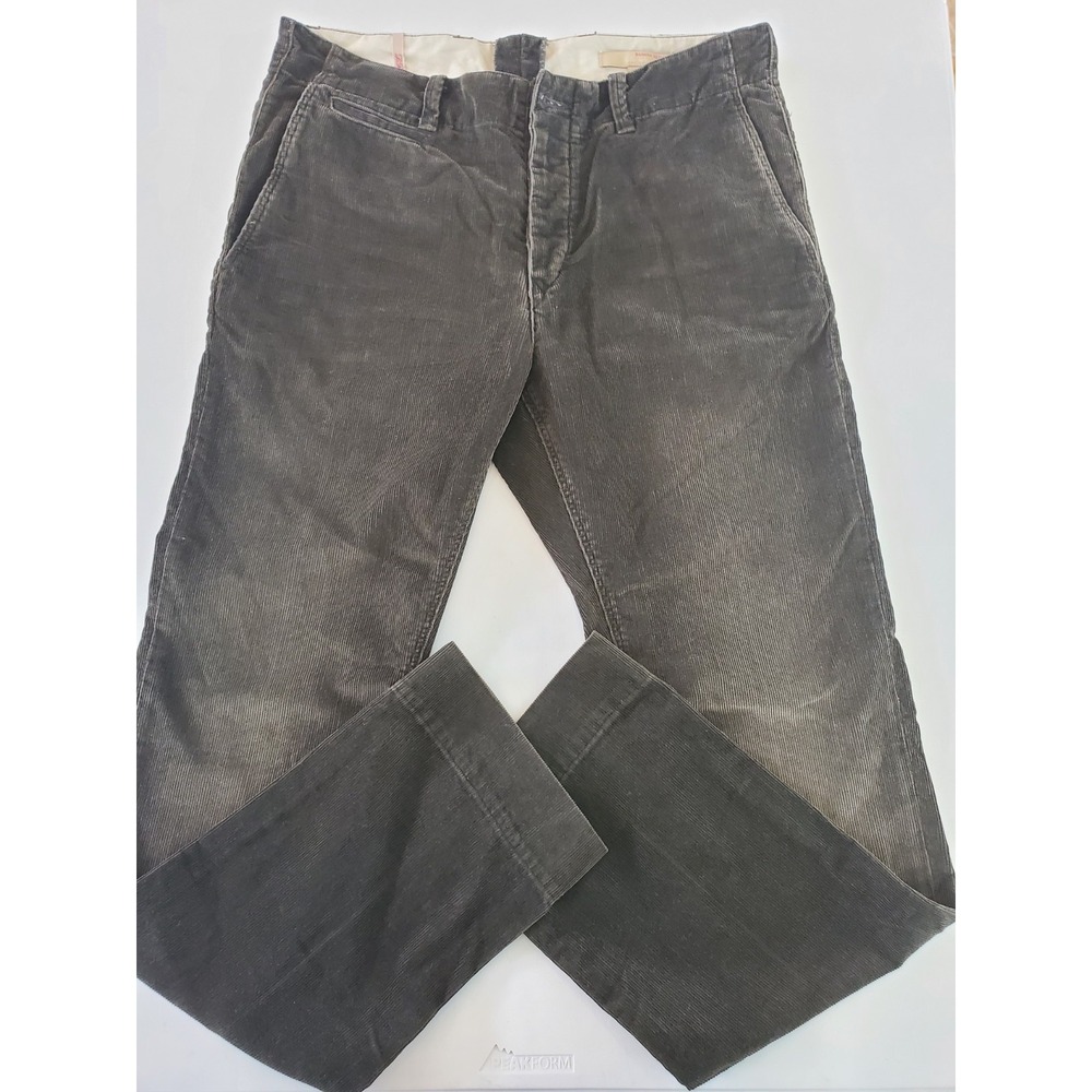 Banana Republic Heritage Corduroy Pants Mens 33x32 Brown Button Fly Straight